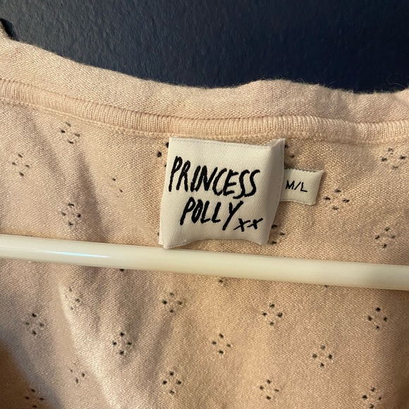 Cropped Pink Cardigan Princess Polly - Picture 6 of 6